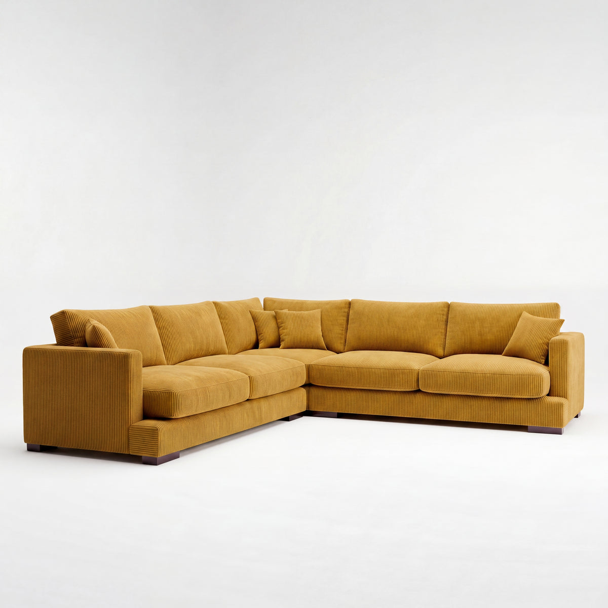 Cloud Corner Lounge Mustard Corduroy - Product Image 1