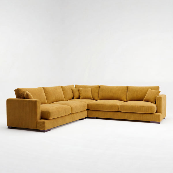 Cloud Corner Lounge Mustard Corduroy