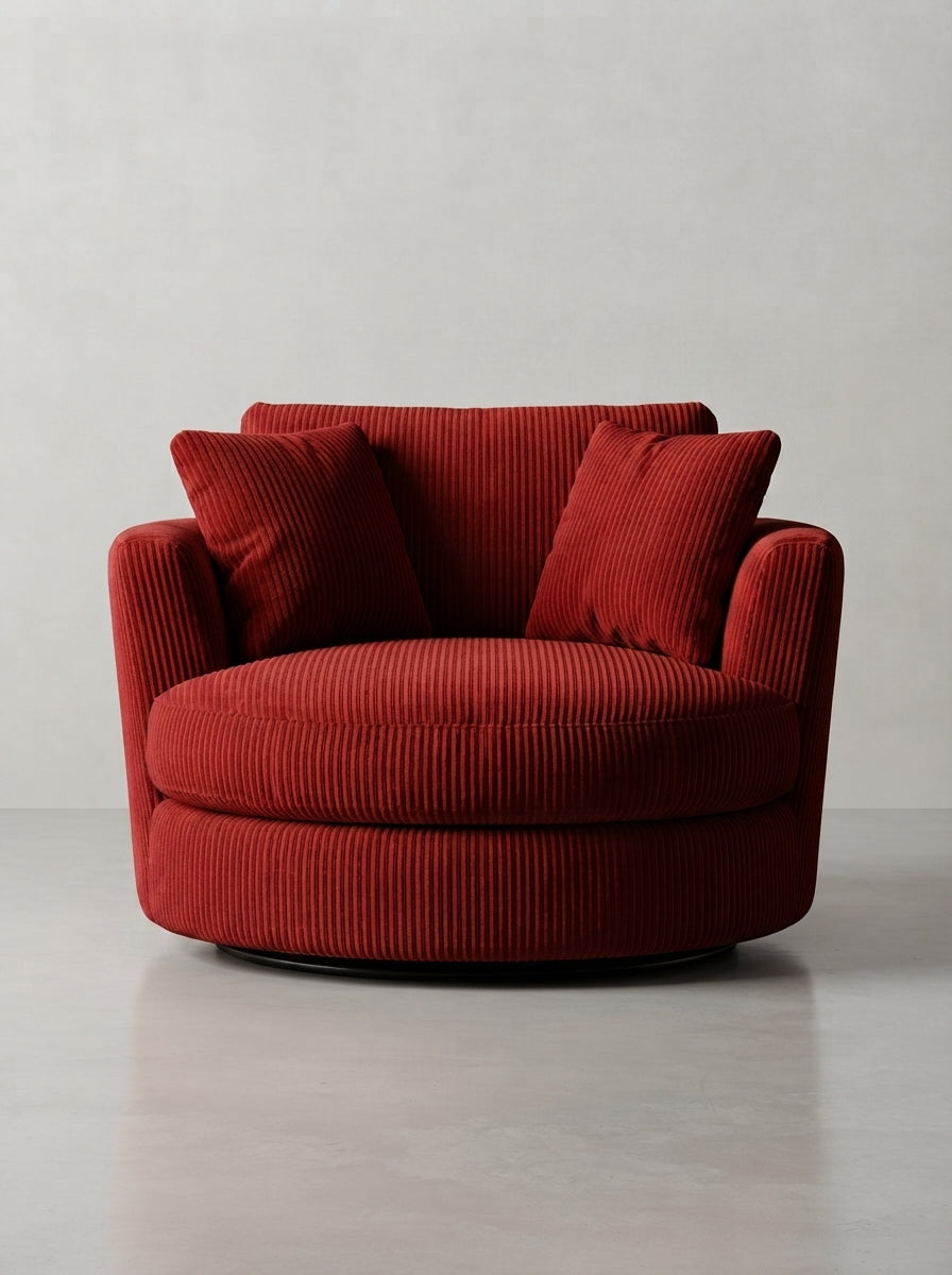 Cuddle Swivel Chair - Samurai Red