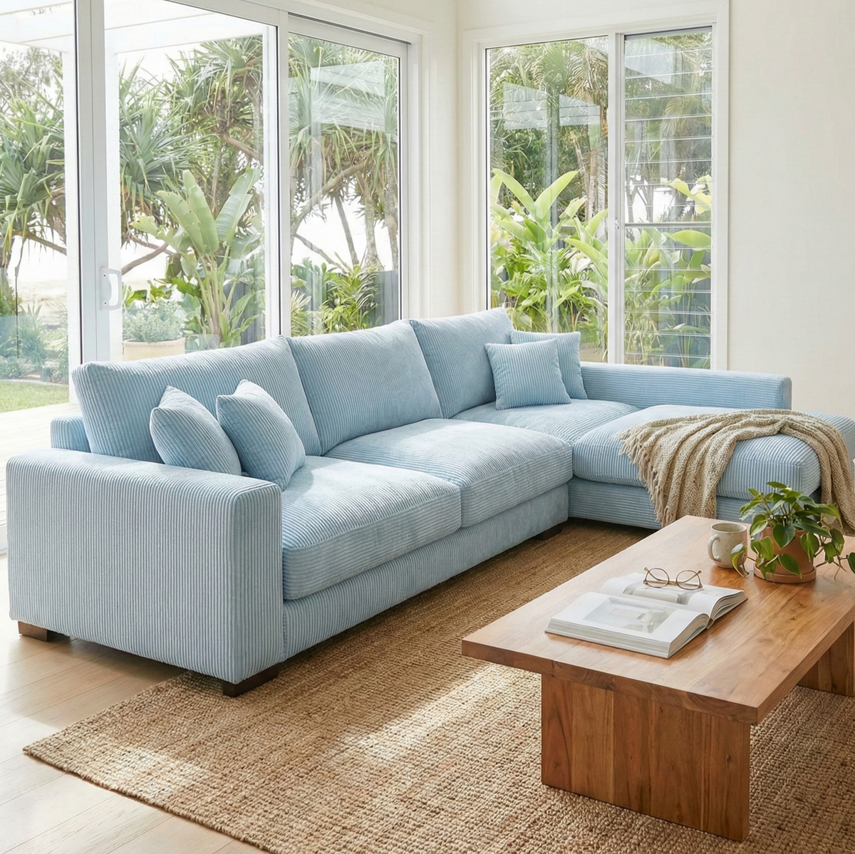 Baby Blue Cloud Chaise Lounge — Lifestyle