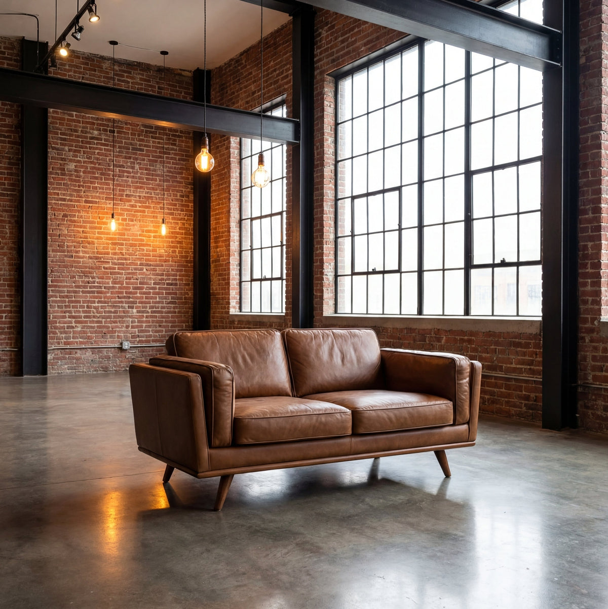 Monroe Leather 2 Seater Sofa