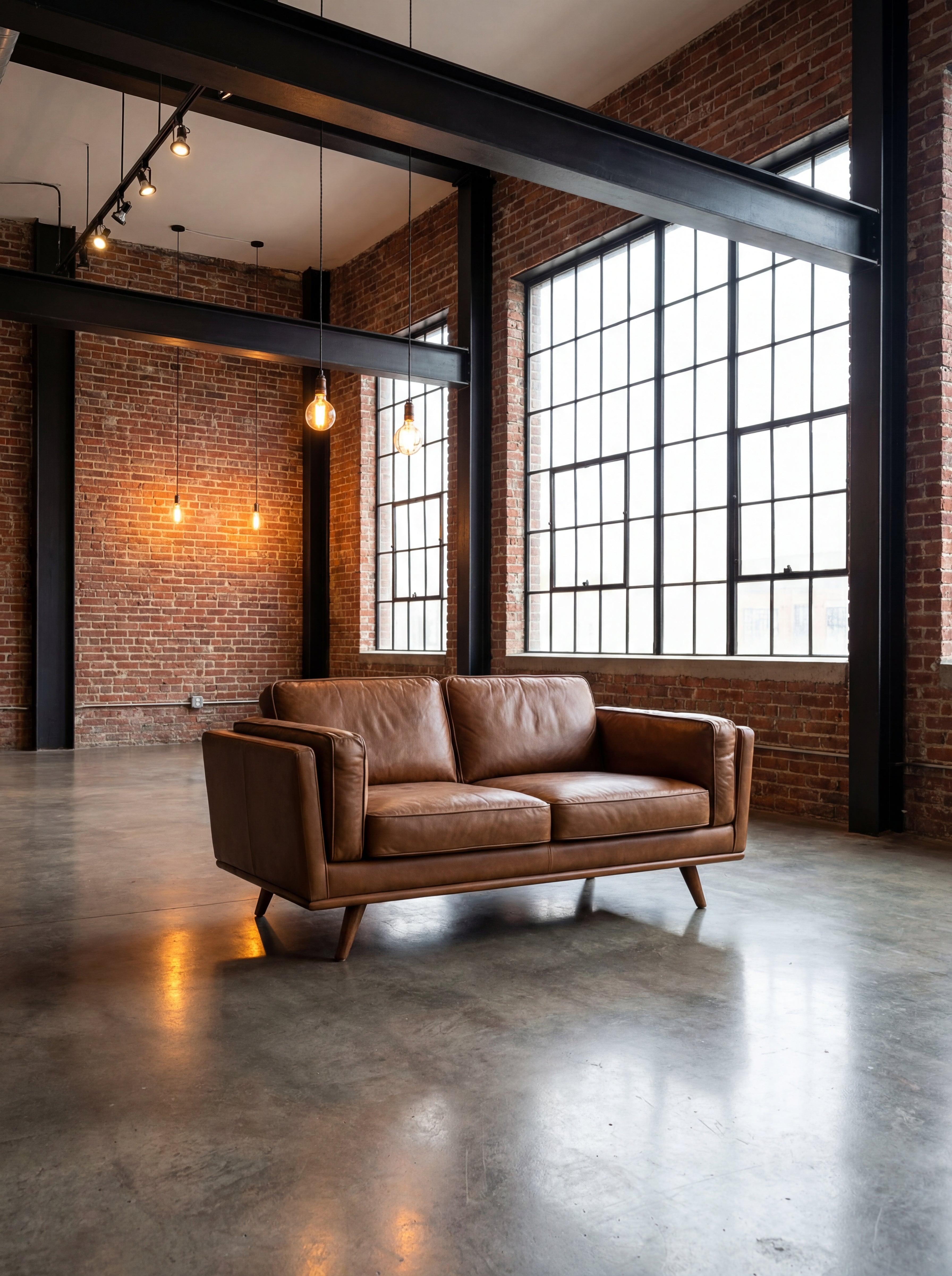 Monroe Leather 2 Seater Sofa