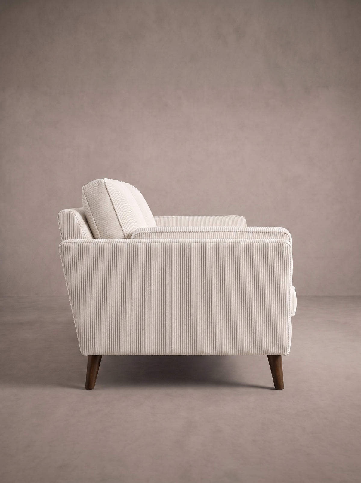 Monroe Sofa - White Corduroy