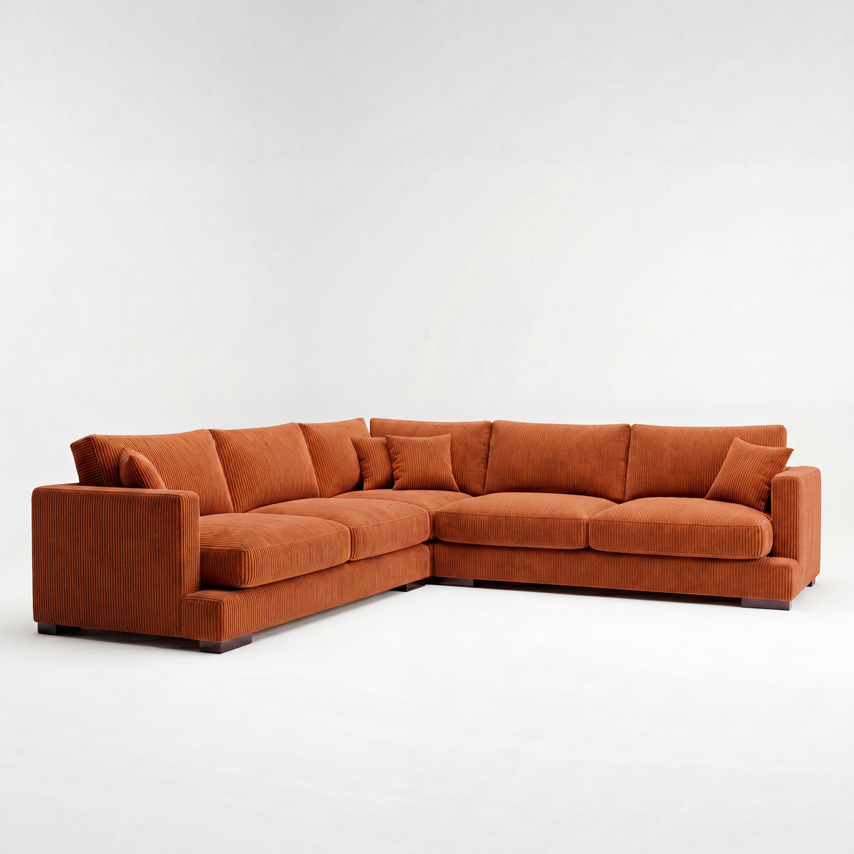 Cloud Corner Lounge Burnt Orange Corduroy