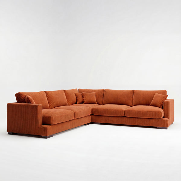 Cloud Corner Lounge Burnt Orange Corduroy