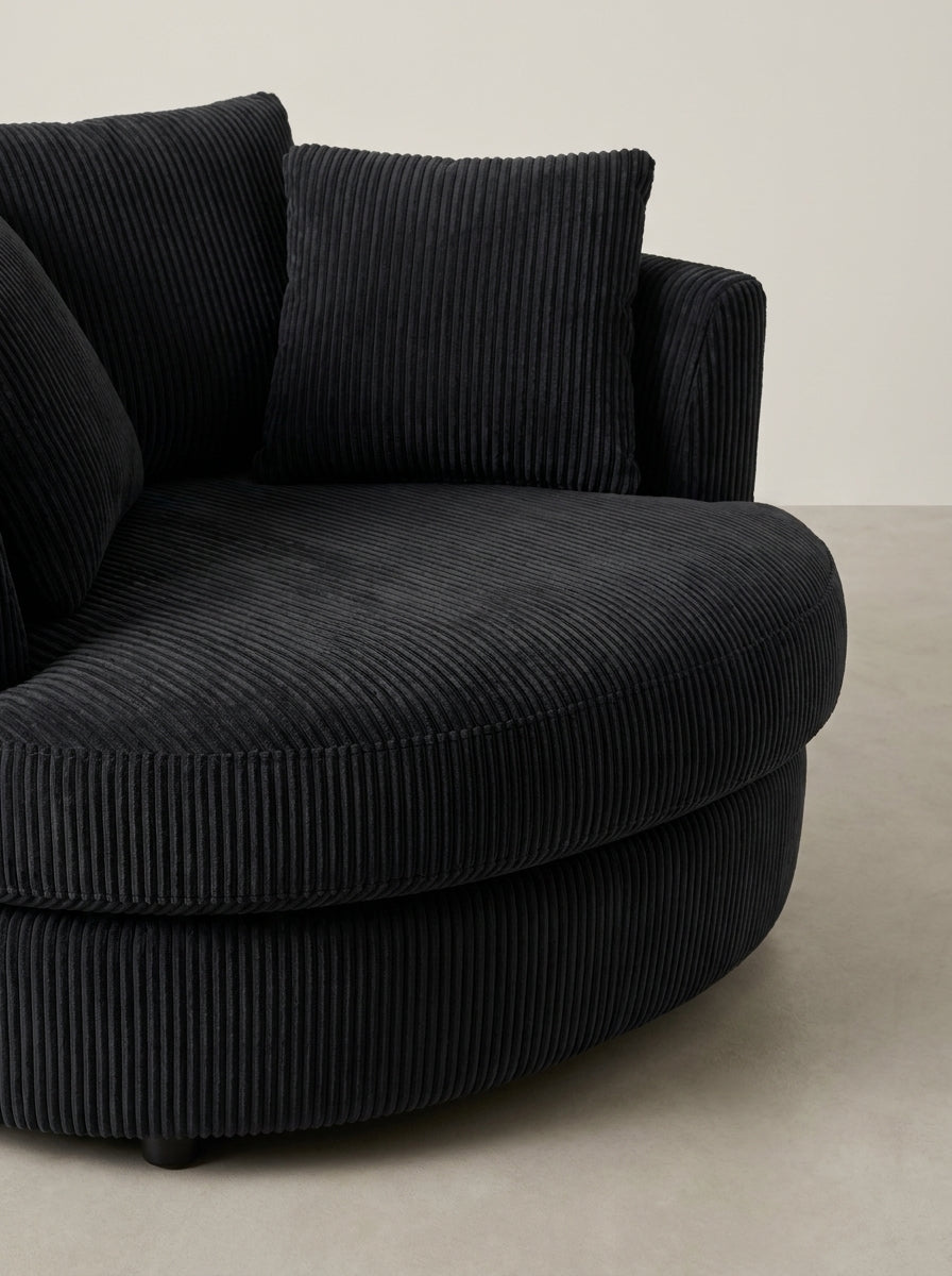 Cuddle Swivel Chair - Black