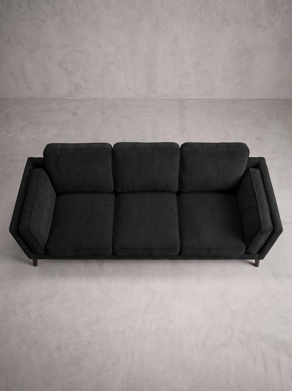 Monroe Sofa - Bagira Black Corduroy