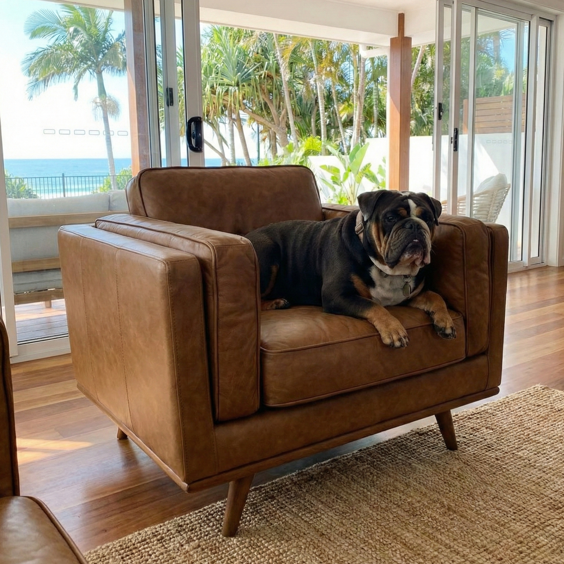 Monroe Leather Armchair