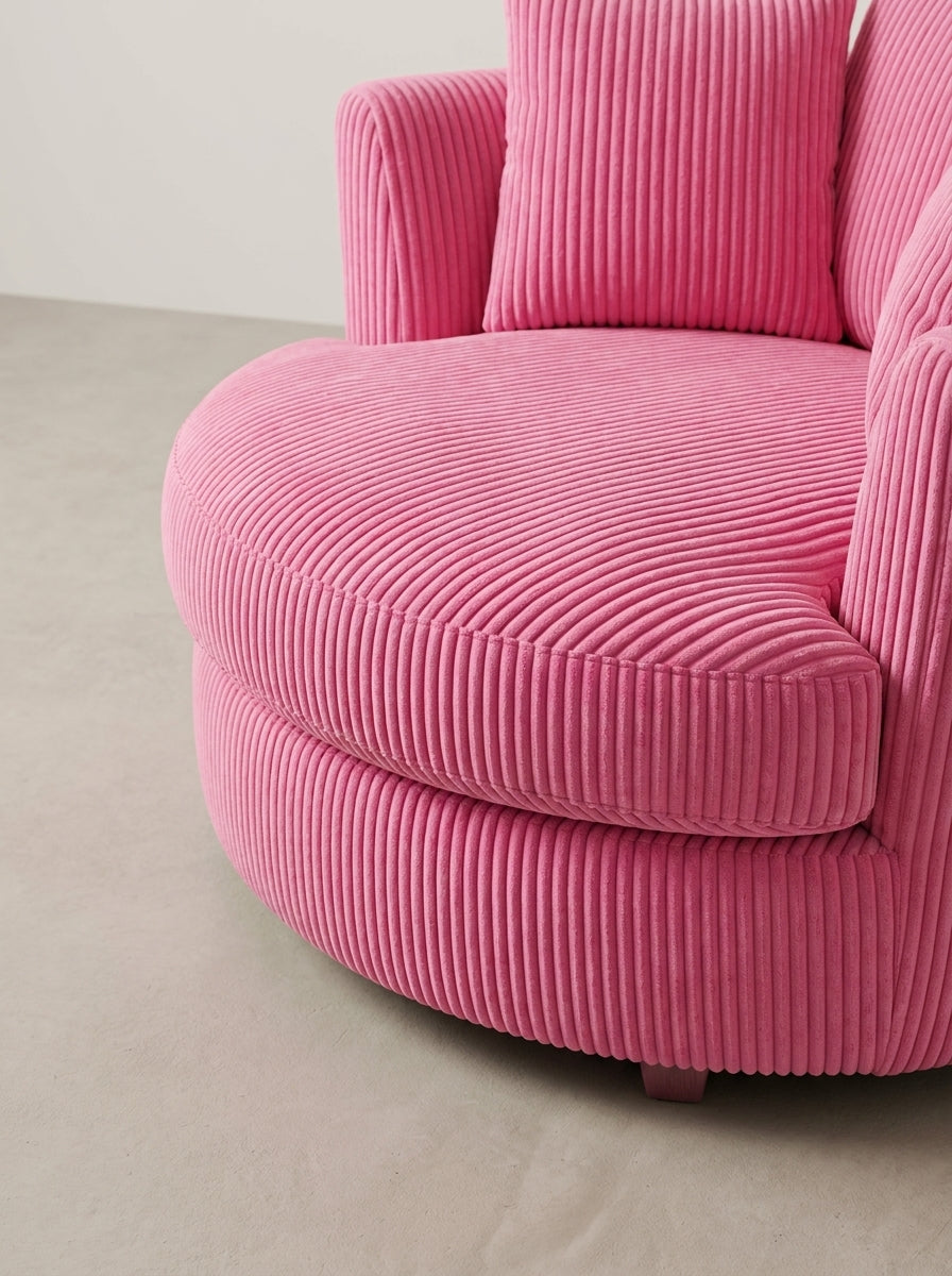 Cuddle Swivel Chair - Candy Pink — Lifestyle