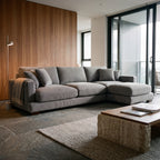 Cloud Chaise Lounge Grey Corduroy