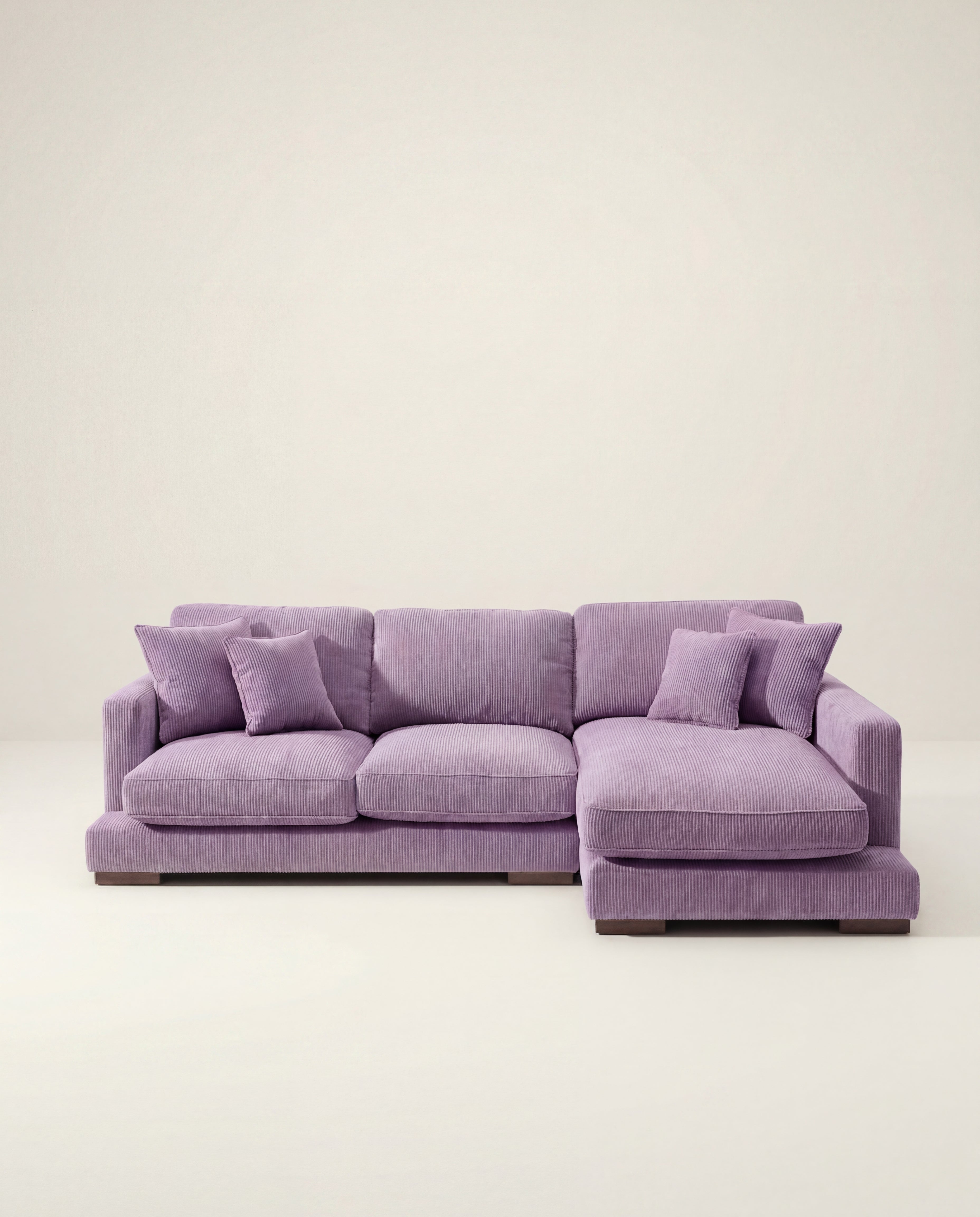 City Chaise Lounge Lilac Corduroy