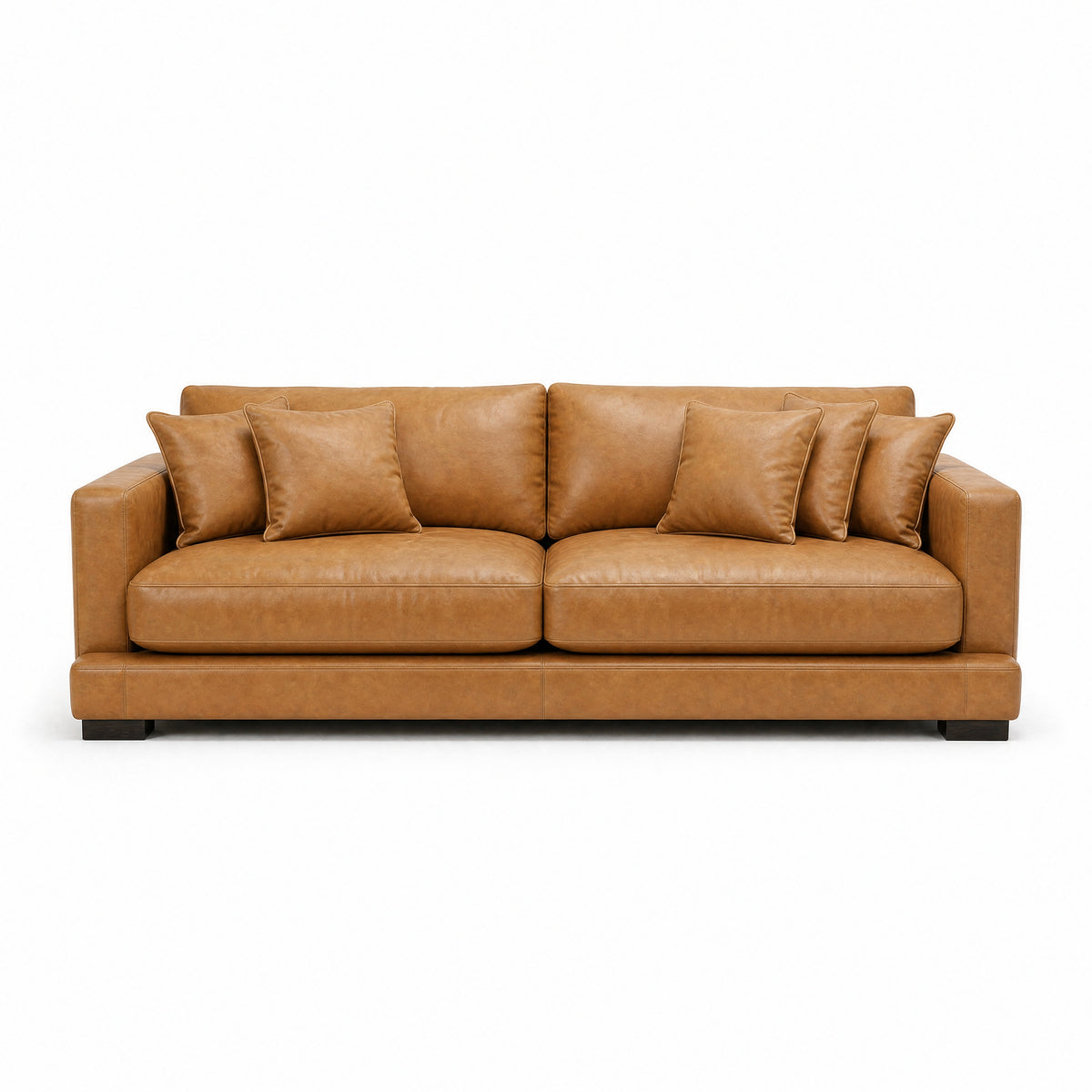 Cloud Sofa Tan Leather