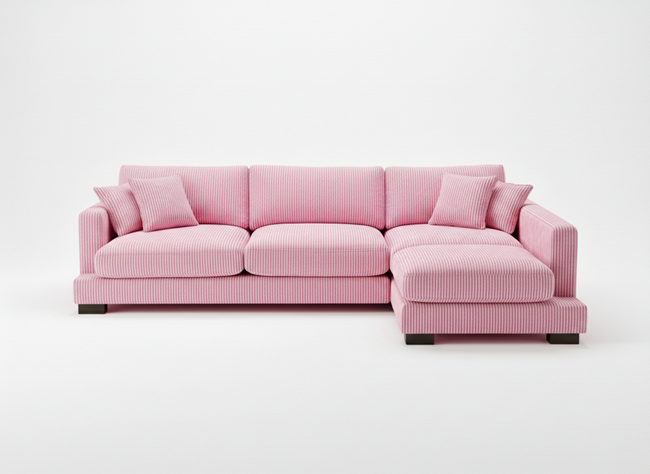 Baby Pink Cloud Chaise Lounge Hover Image