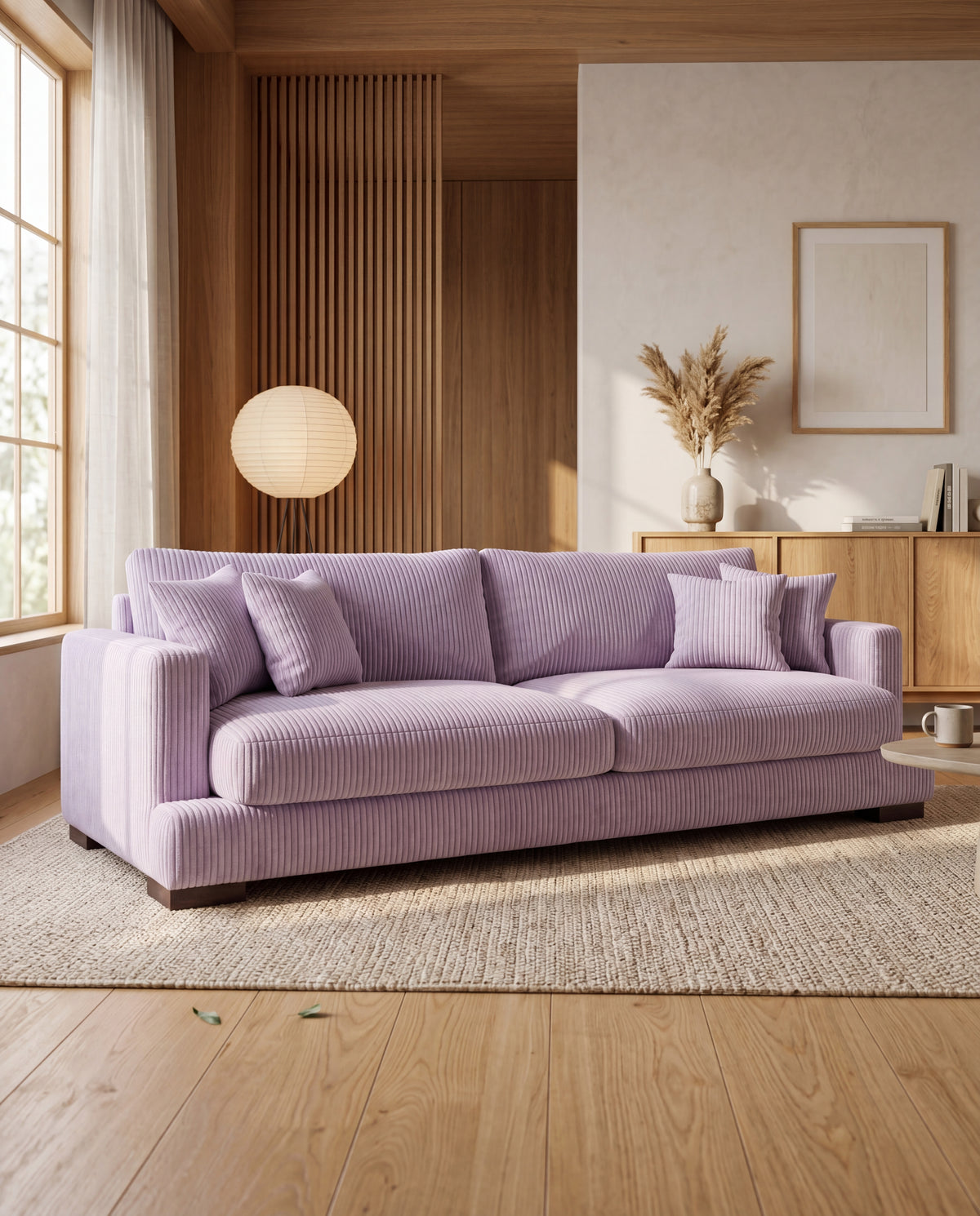 Cloud Sofa Lilac Corduroy — Lifestyle