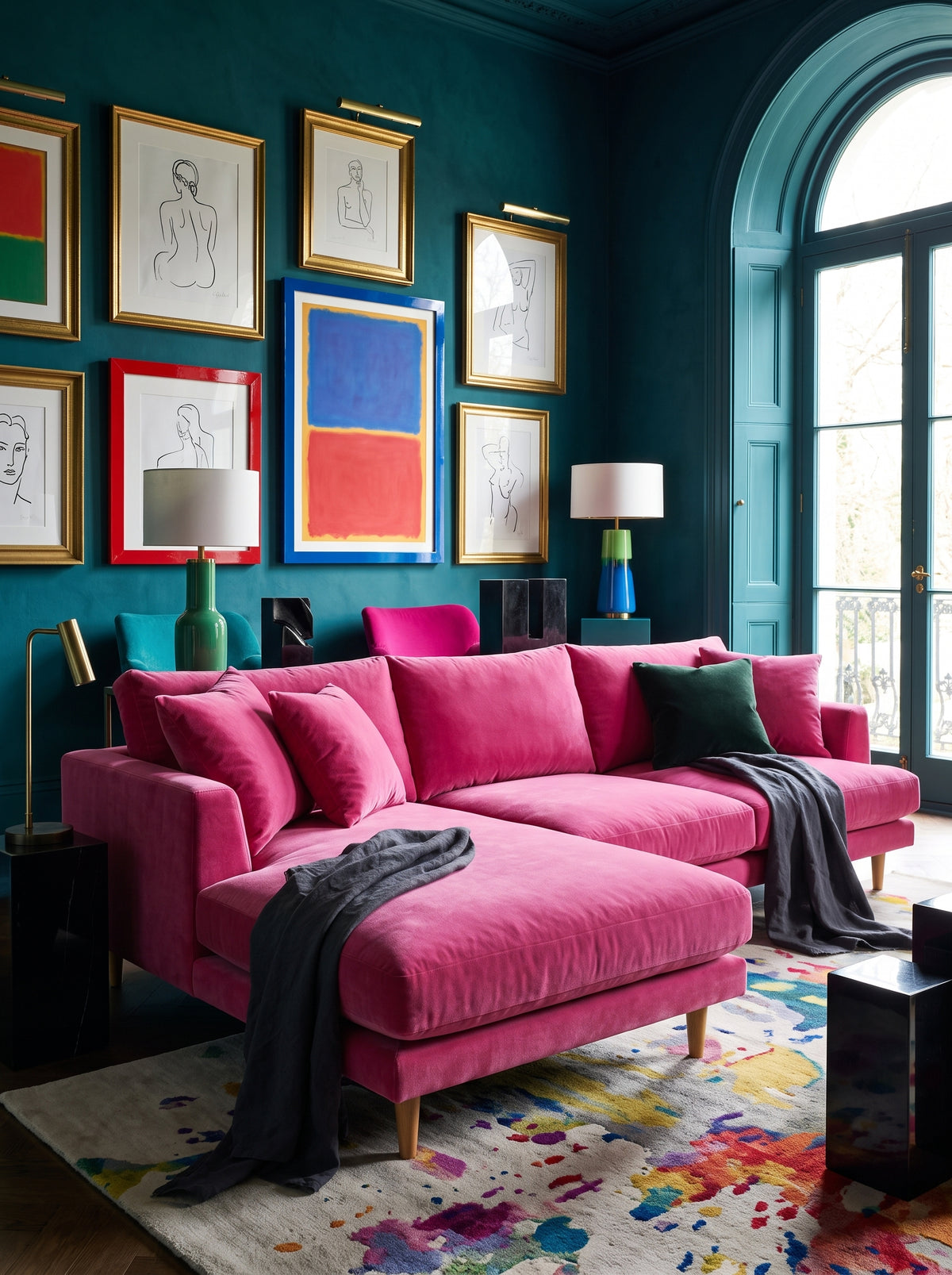 Meadow Chaise Lounge - Barbie Pink