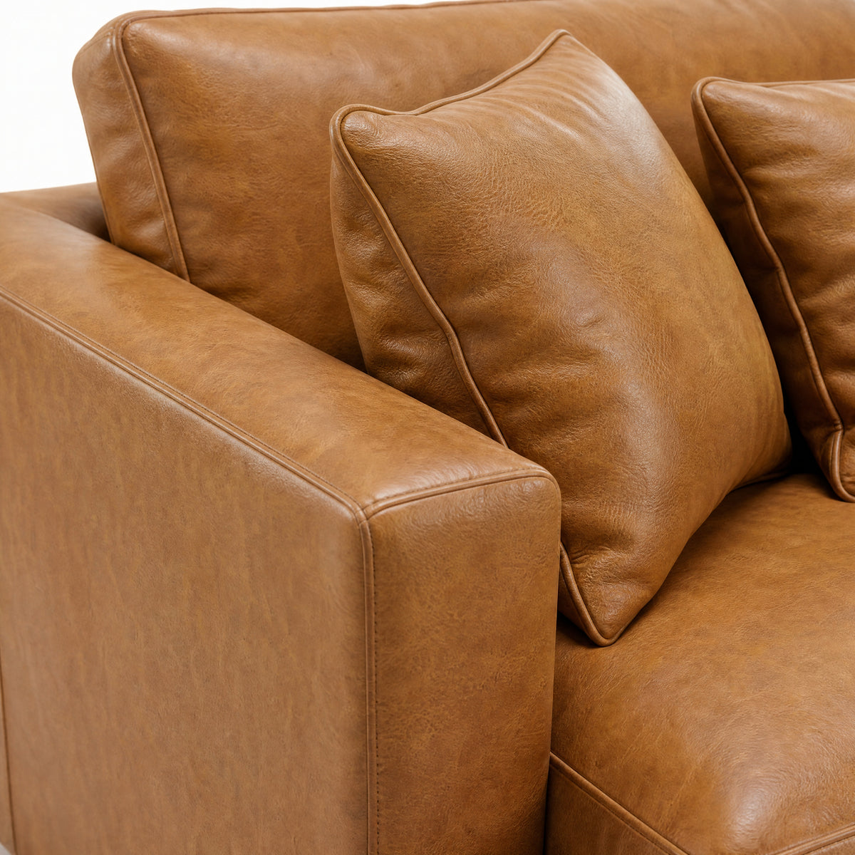 Cloud Sofa Tan Leather