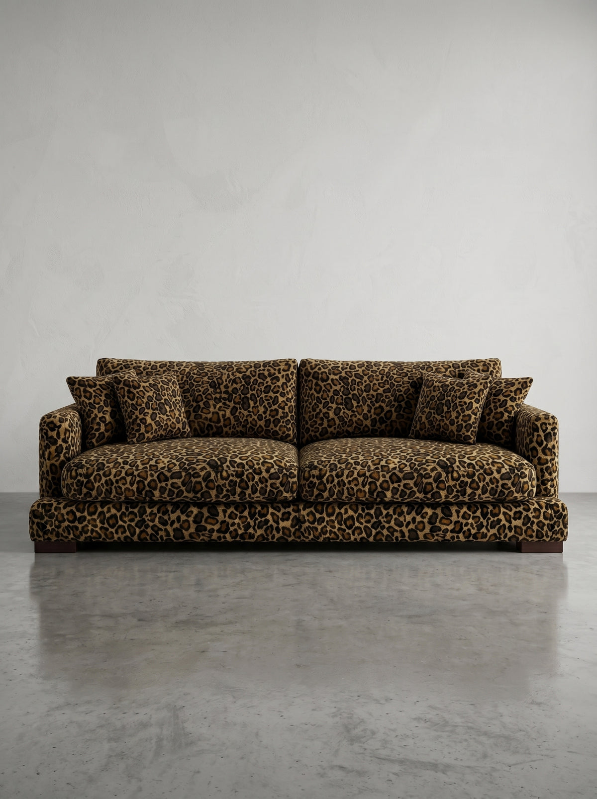 Cloud 3 Seater Leopard Print