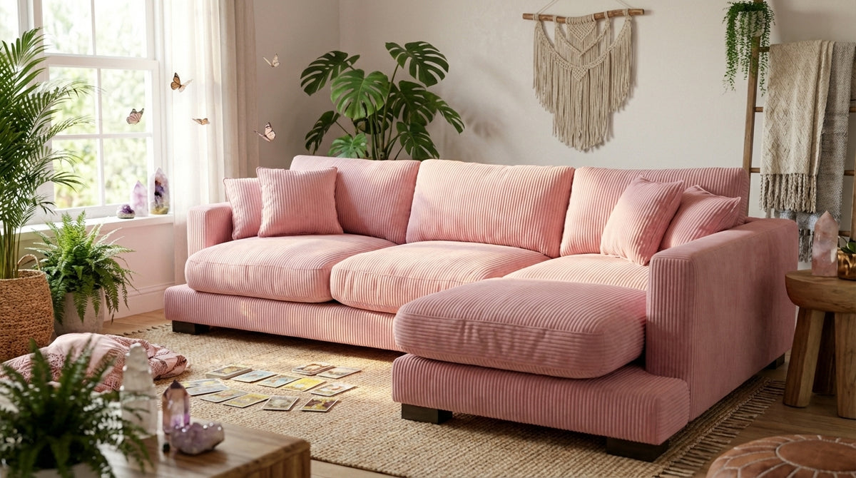 Baby Pink Cloud Chaise Lounge — Lifestyle