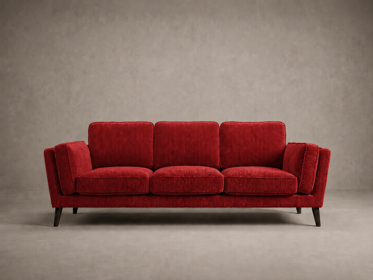 Monroe Sofa - Red Corduroy