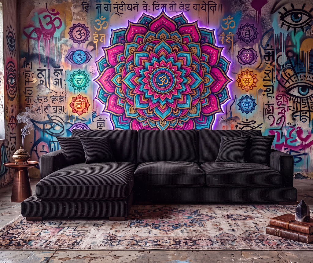 City Chaise Lounge - Bagira Black Corduroy