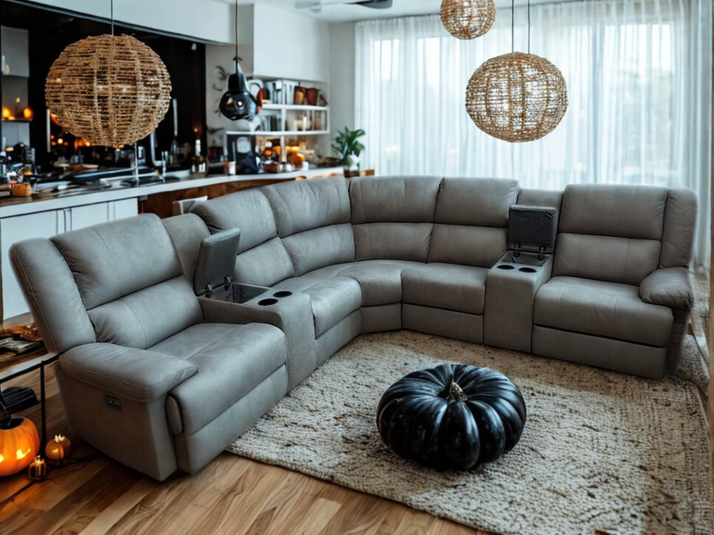Peru Electric Recliner Corner Lounge