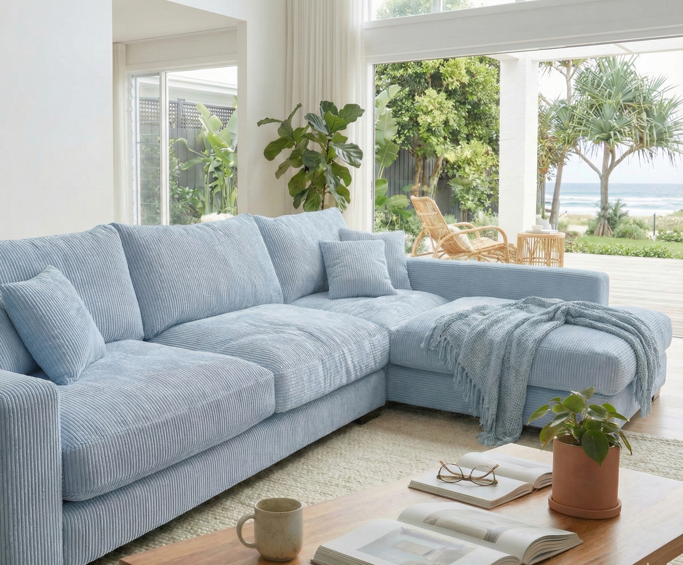Baby Blue Cloud Chaise Lounge