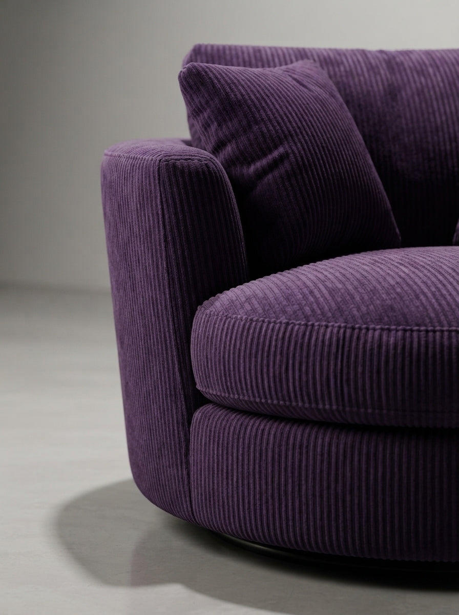 Cuddle Swivel Chair - Purple Haze