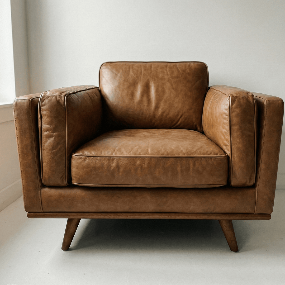Monroe Leather Armchair — Lifestyle