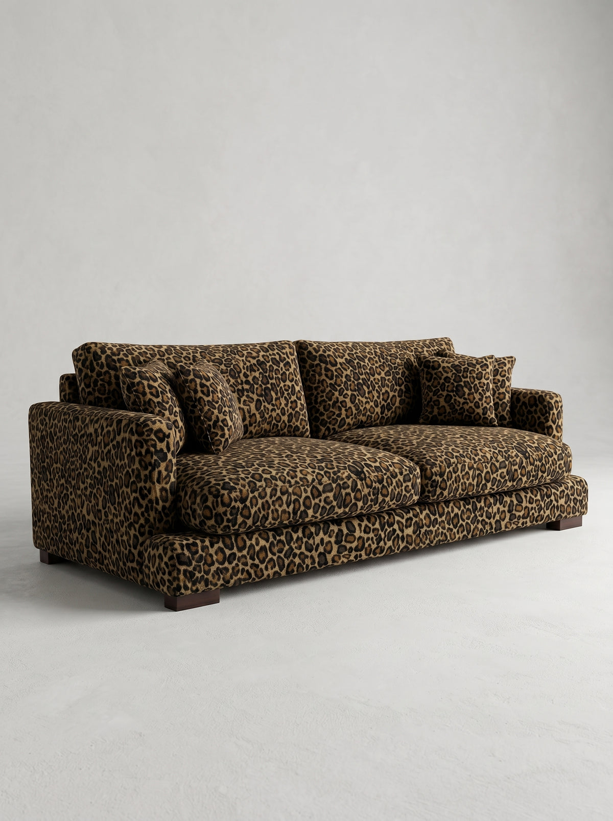 Cloud 3 Seater Leopard Print