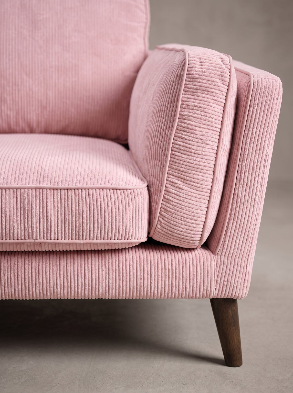 Monroe Sofa - Baby Pink Corduroy