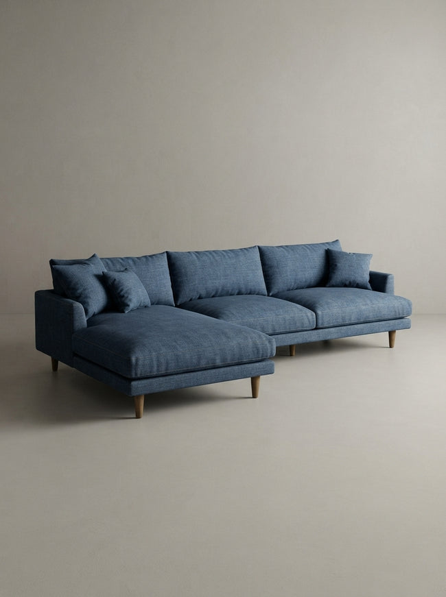 Meadow Chaise Lounge - Denim Main Image