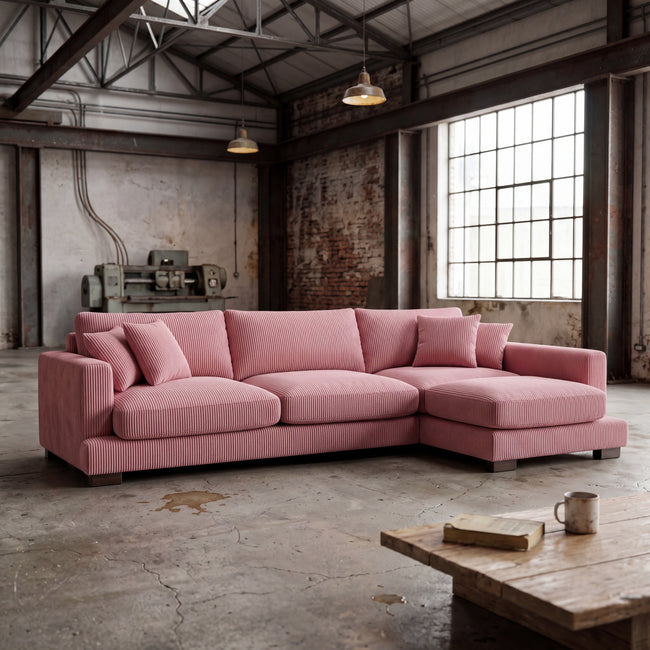 Cloud Chaise Lounge Rose Pink Corduroy Main Image