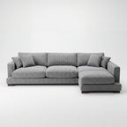 Cloud Chaise Lounge Grey Corduroy