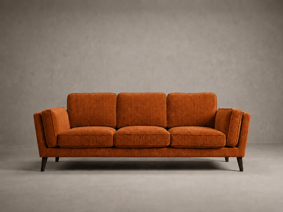 Monroe Sofa - Burnt Orange Corduroy