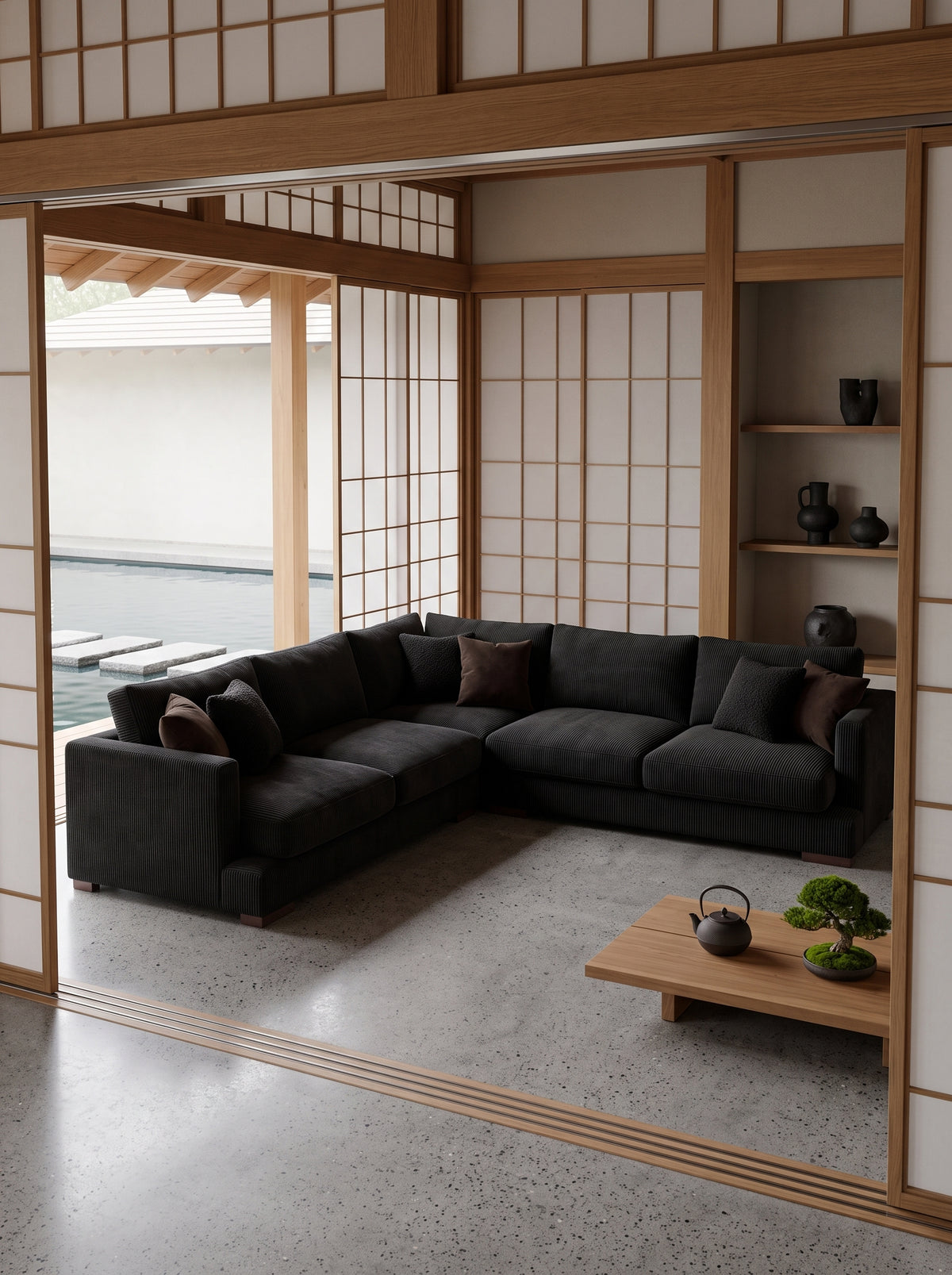 Cloud Corner Lounge Bagira Corduroy