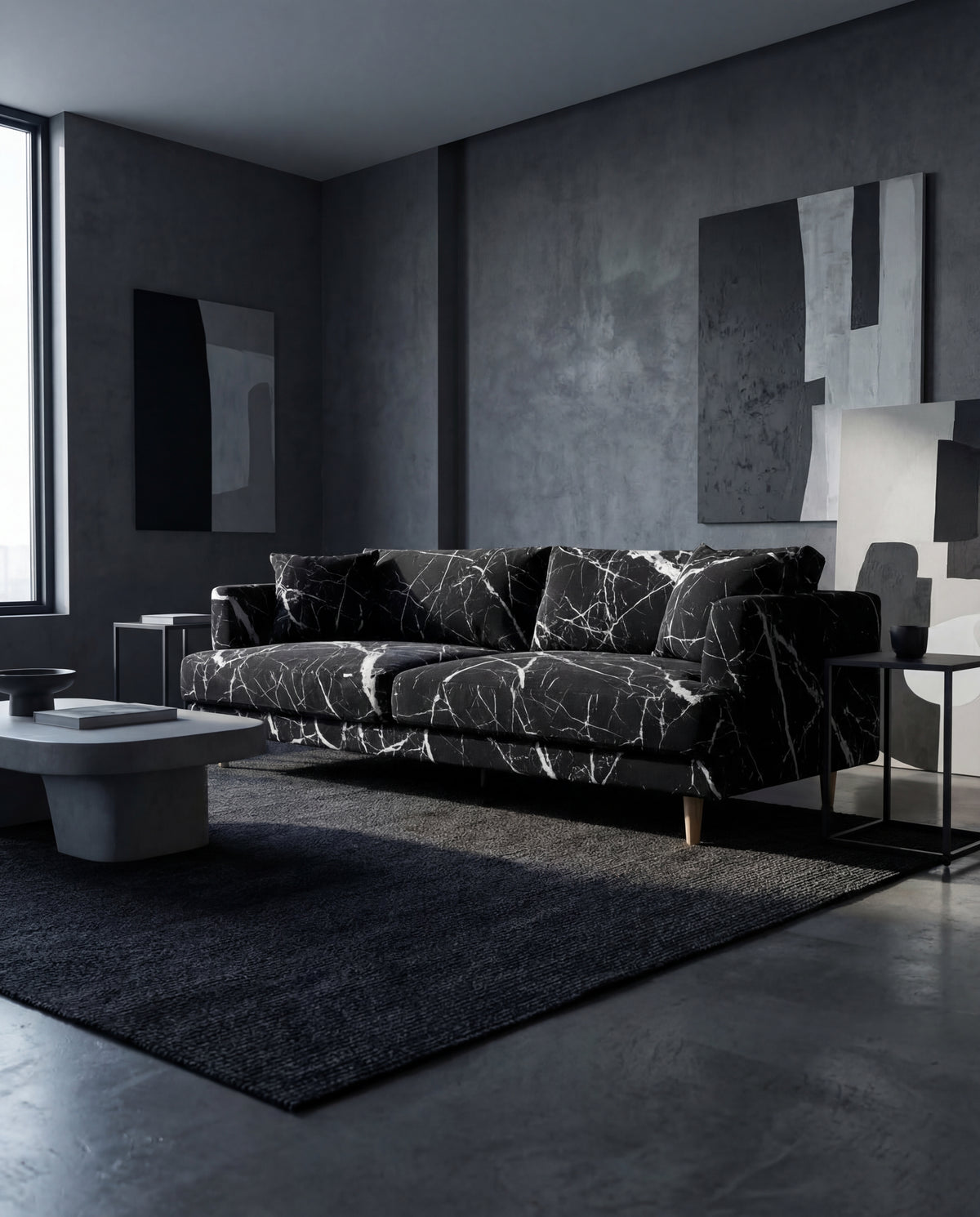 Lightening Black Marble