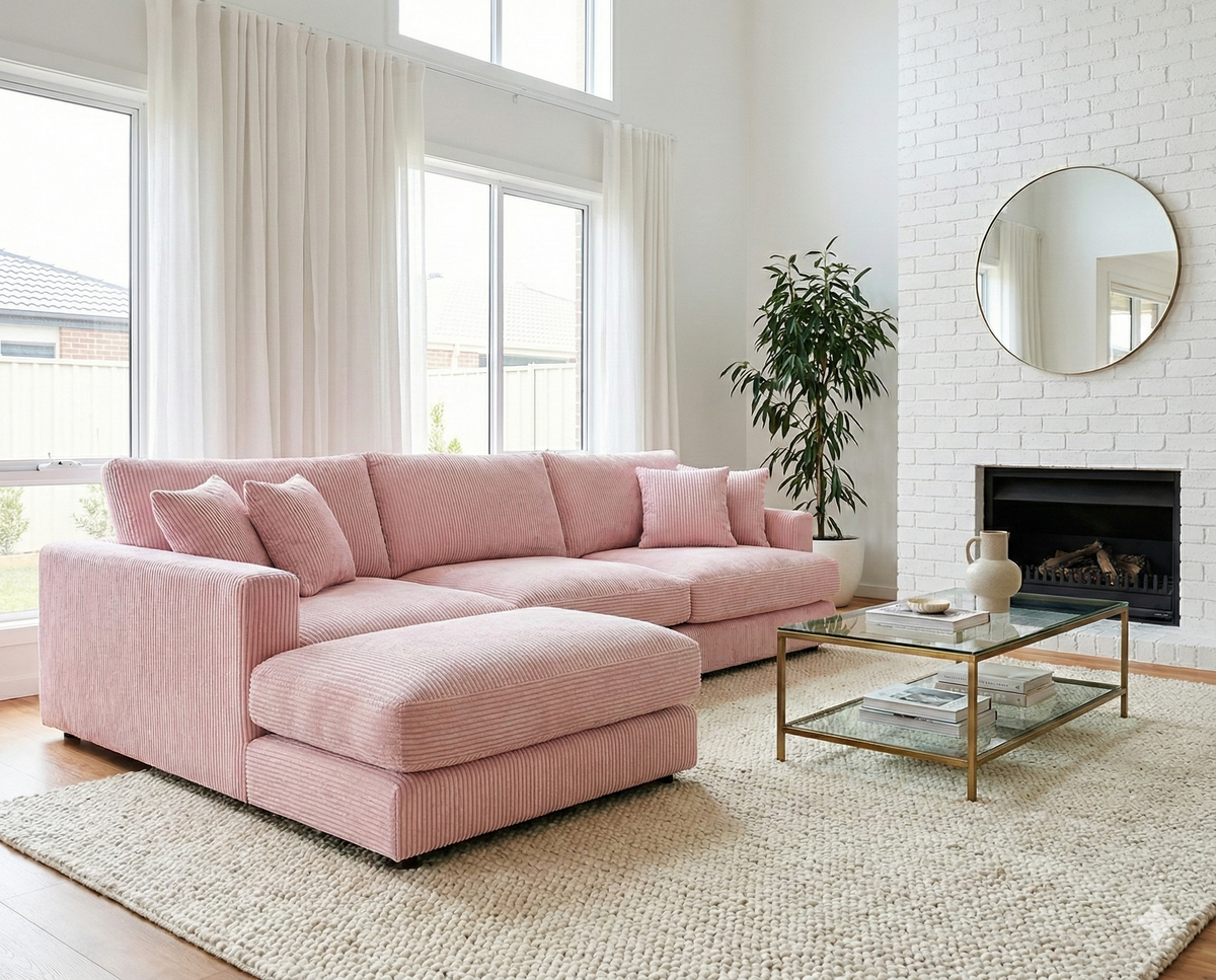 Baby Pink Cloud Chaise Lounge