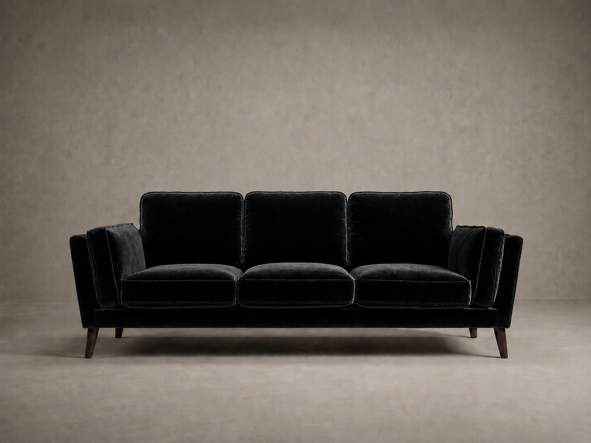 Monroe Sofa - Black Velvet