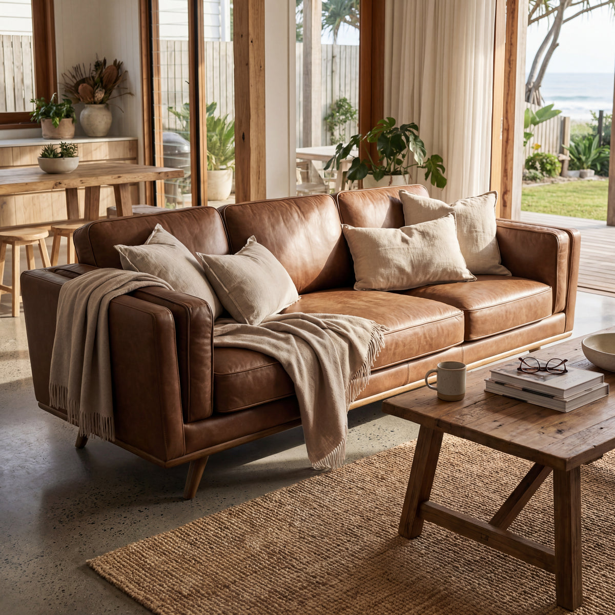 Monroe Leather Sofa