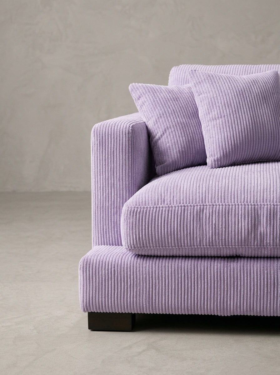 Cloud Chaise Lounge Lilac Corduroy
