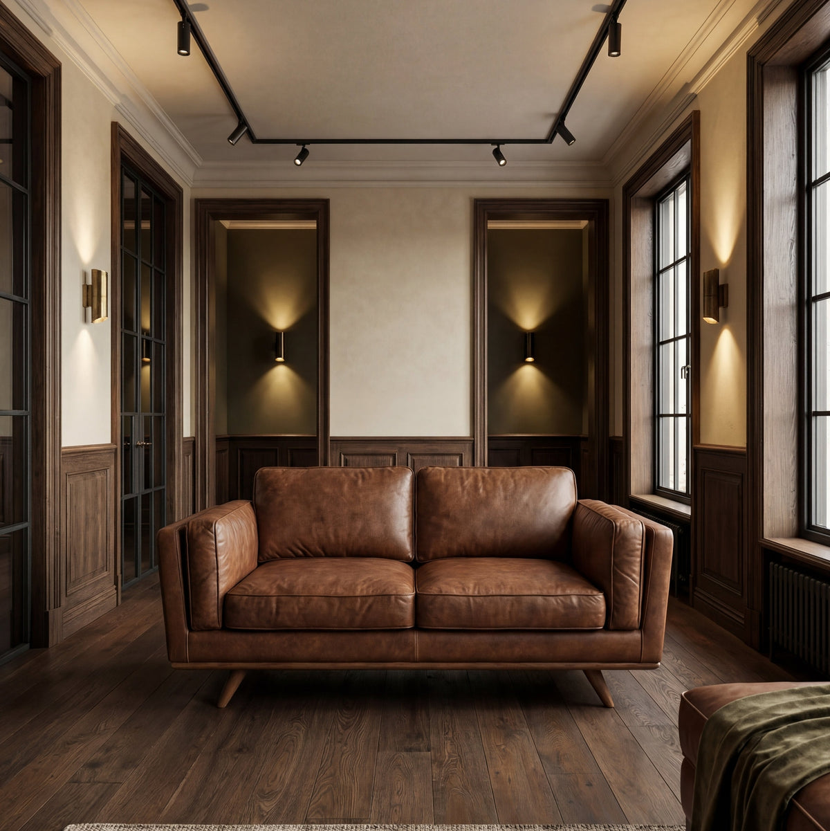 Monroe Leather 2 Seater Sofa