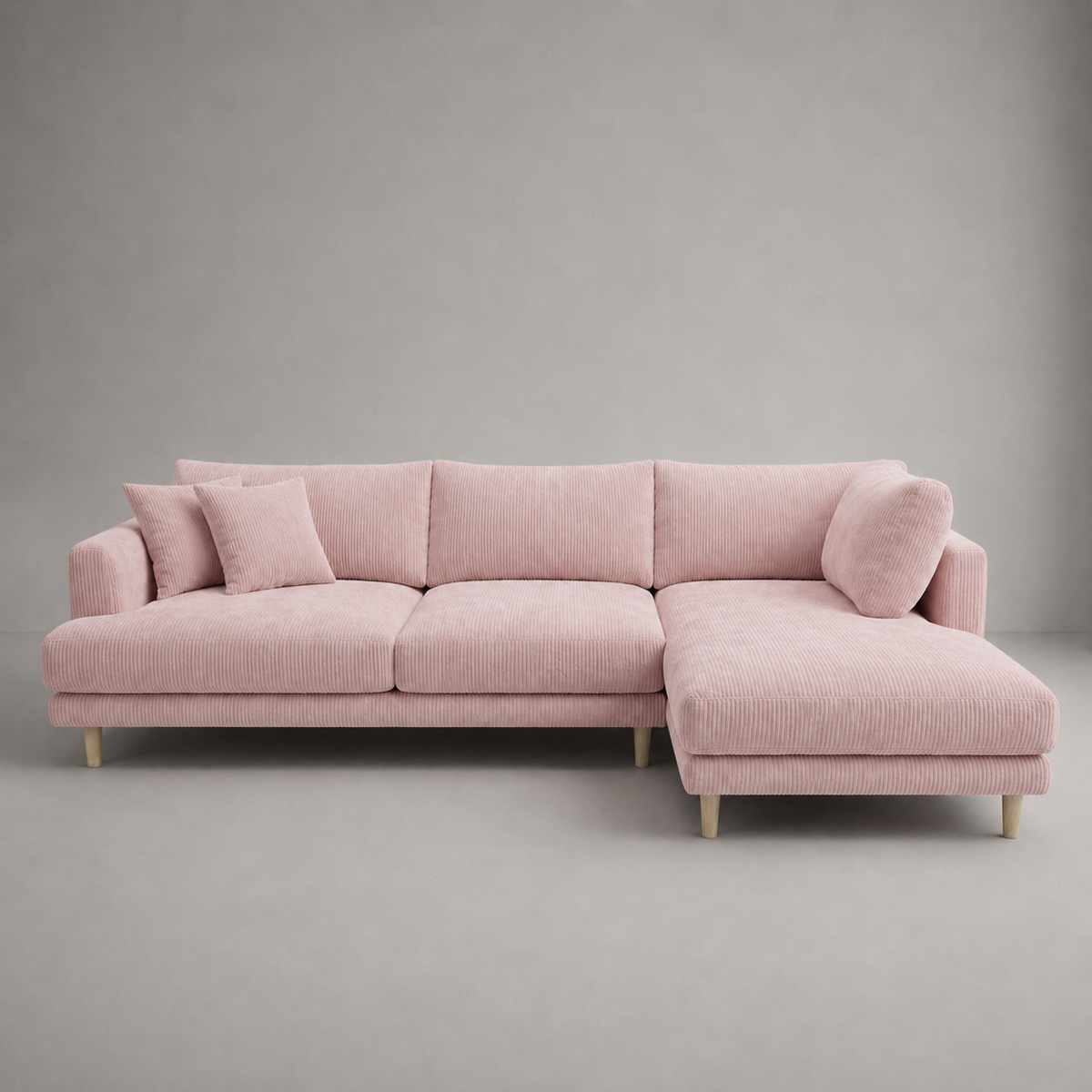 Meadow Chaise Lounge - Baby Pink Corduroy