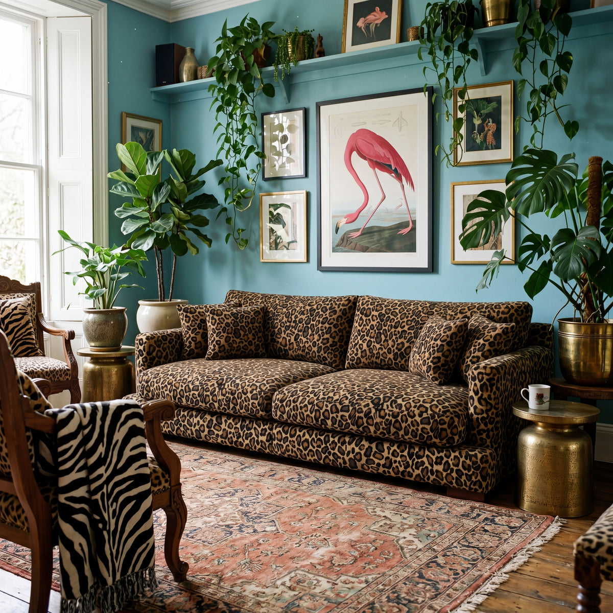 Cloud 3 Seater Leopard Print - Alternate Angle