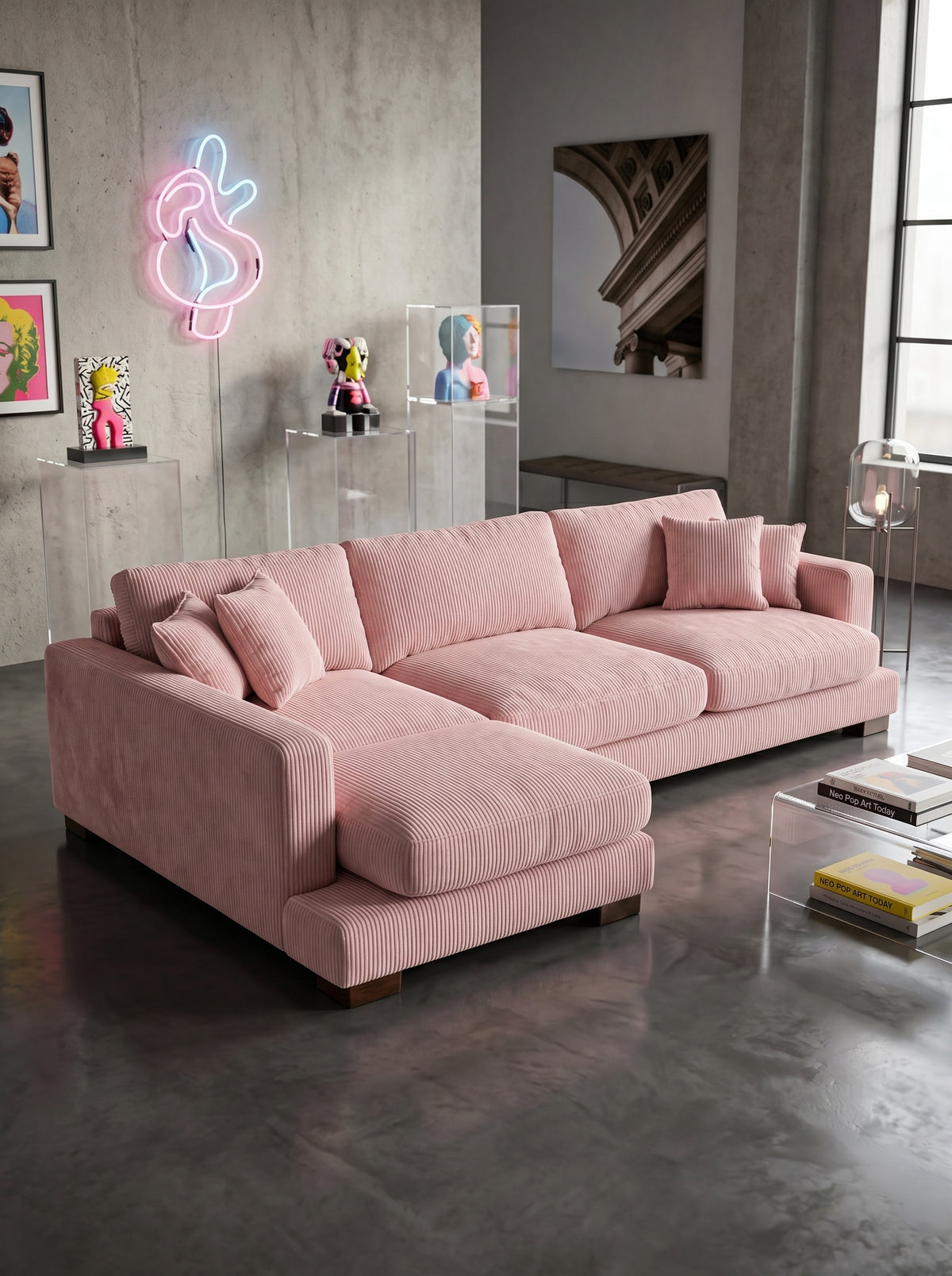 Baby Pink Cloud Chaise Lounge