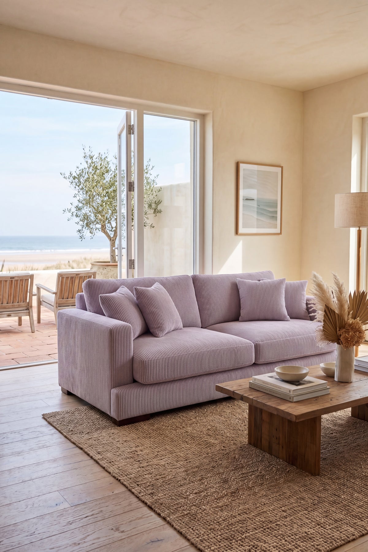 Cloud 2 Seater Lilac Corduroy