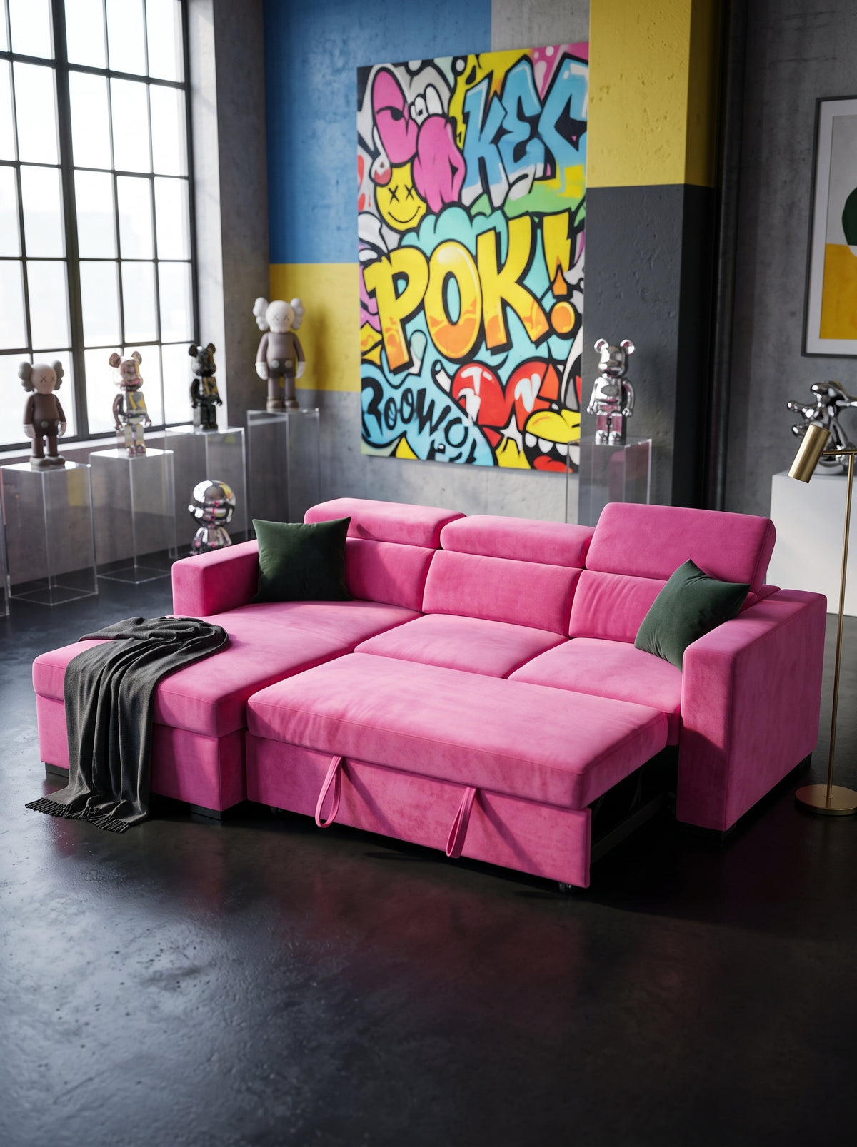 Evo Sleeper Chaise Lounge Barbie Pink