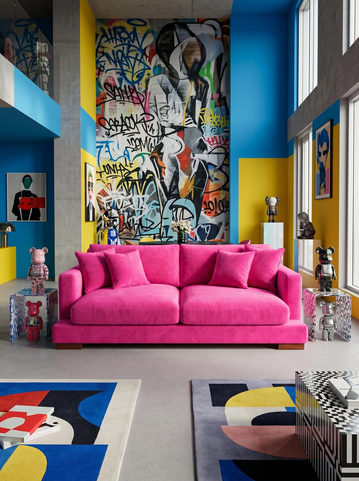 Cloud Sofa Barbie Pink