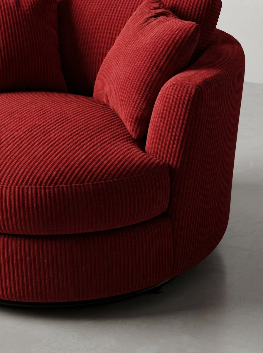 Cuddle Swivel Chair - Samurai Red