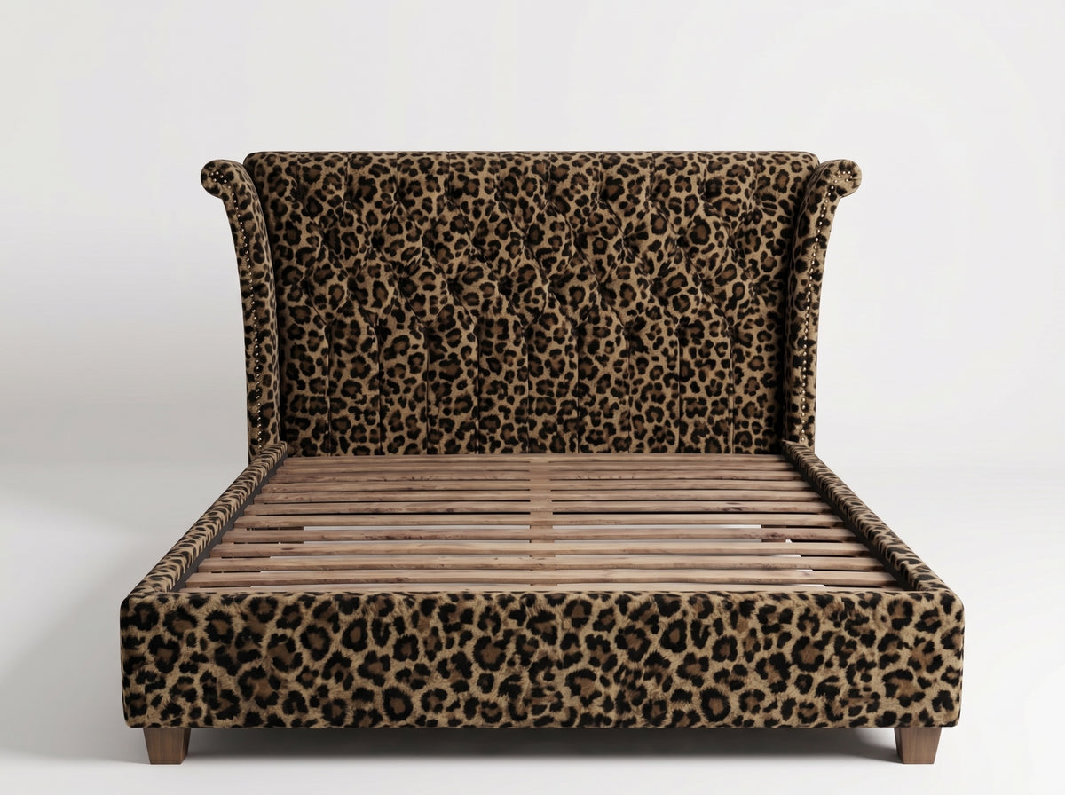Escala Bedframe - Leopard Print