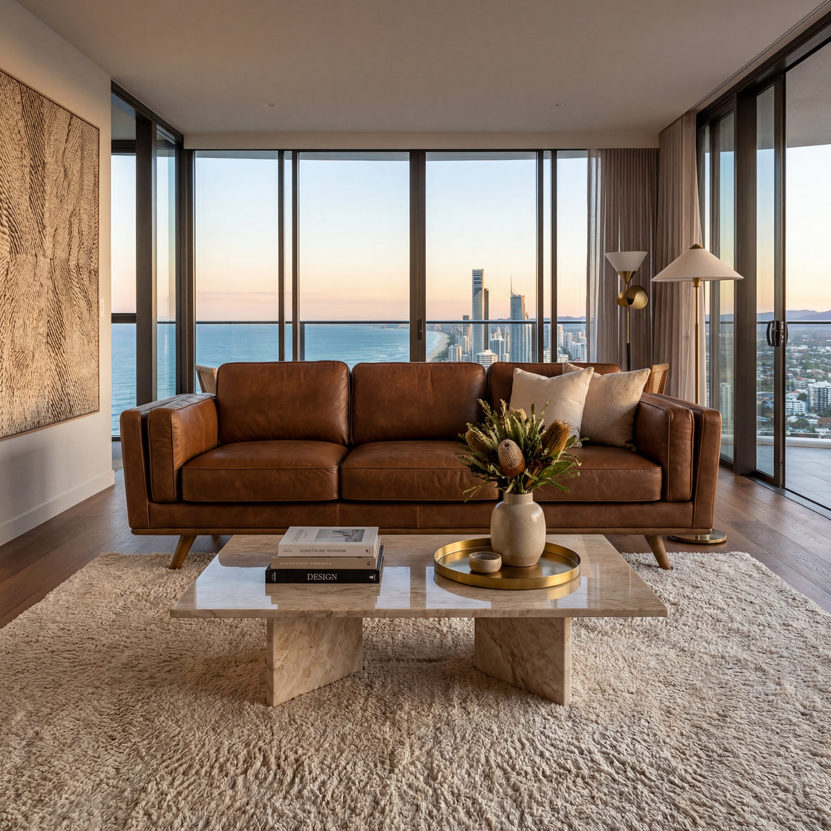 Monroe Leather Sofa
